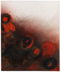 Otto Piene, Bretzelsturm, 1981, Oil