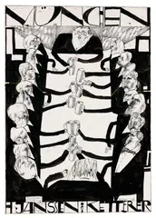 Janssen bei Ketterer by Horst Janssen, 1966, Brush and India ink, sold Apr 2013
