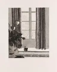 Rue de Seine by David Hockney, 1971, Etching, sold Apr 2013