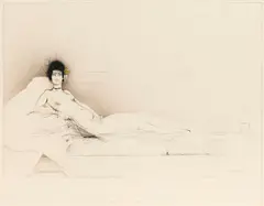 Paul Wunderlich, Studie zu Manets 'Olympia', 1977, Pencil drawing