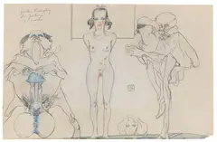 Phyllis by Horst Janssen, 1984, Pencil drawing, sold Apr 2013