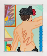 Judy with black hat by Tom Wesselmann, 1997, Silkscreen in colors, sold Apr 2013