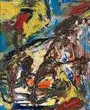 Hp (d. i. Hans Peter) Zimmer, Ohne Titel, 1961, Oil on canvas