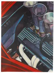 M/T by Fritz Köthe, 1968, Oil on canvas, sold Apr 2013