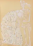 Totentanz von Basel by HAP Grieshaber, 1966, Woodcut in colors, sold Apr 2013