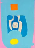 Max Ackermann, Ohne Titel (Blaue Zentrale), 1970, Acrylic