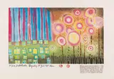 Friedensreich Hundertwasser, Die Bäume sind die Blumen des Guten, 1982, Etching and aquatint