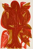 HAP Grieshaber, Carl Orff: Carmina Burana, 1965, Woodcut in colours