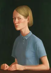 Matthias Ludwig, Blondes Mädchen, 2005, Mixed media