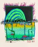 Winter Lichterloh by Friedensreich Hundertwasser, 1976, Silkscreen in colors, sold Apr 2013