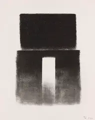 Erich Hauser, 5 Blätter: Abstrakte Kompositionen, 1968, Chalk drawing