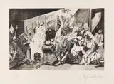 Alfred Hrdlicka, The Rake’s Progress, 1970, Etching