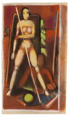 Athletin by Max Ackermann, 1930, Pastel, sold Apr 2013