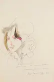 Liebeserklärung by Horst Janssen, 1983, Pencil drawing, sold Apr 2013