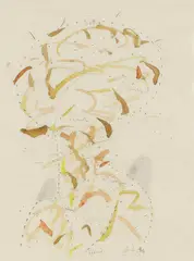 Ohne Titel by Gerhard Hoehme, 1976, Watercolour, sold Apr 2013