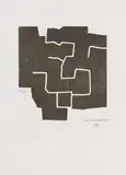 Izurdun by Eduardo Chillida, 1974, Woodcut, sold Apr 2013