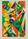 Ernst Wilhelm Nay, Oberon, 1949, Lithograph in colors