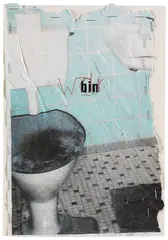 Birgit Brenner, Bad 1-4 (4-teilig), 2005, Collage