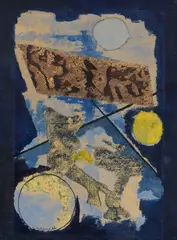 Abstrakte Komposition by Wilhelm Imkamp, 1966, Mixed media, sold Apr 2013