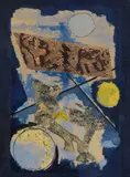 Wilhelm Imkamp, Abstrakte Komposition, 1966, Mixed media