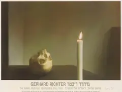 Schädel mit Kerze by Gerhard Richter, 1995, Offset in colors, sold Apr 2013