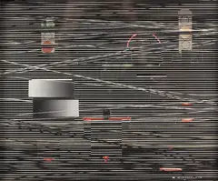 Ella Bergmann-Michel, bei Nacht - vorbei, 1964, Mixed media