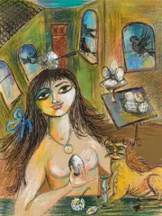 Bele Bachem, Hortensia und ihr Liebhaber, 1960, Pastel
