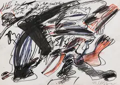 Ohne Titel by Walter Stöhrer, 1977, India Ink, sold Apr 2013