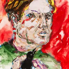 Vogel by Andrea Bender, 2005, Acrylic on canvas, sold Apr 2013