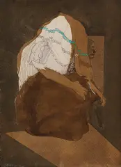 Jorge Castillo, La manta bordada, 1973, Watercolor