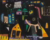 Albert Hennig, Komposition, 1965, Gouache