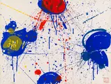 Sam Francis, The upper red, 1963, Lithograph in colours
