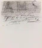 Thomas Bayrle, AMSTERDAM, 1974, Pencil drawing