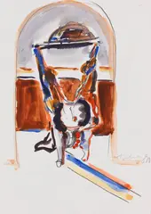 Norbert Tadeusz, Ohne Titel, 1990, Watercolor