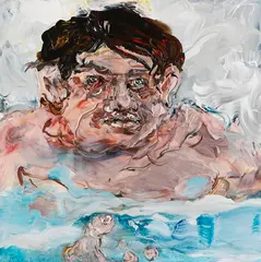 Therme by Andrea Bender, 2005, Acrylic on canvas, sold Apr 2013