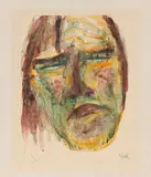 Apostelkopf by Emil Nolde, 1910, Watercolor, sold Apr 2013