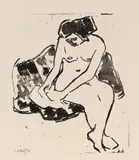 Karl Schmidt-Rottluff, Weißes Mädchen, 1911, Lithograph
