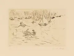 Alsterufer by Emil Nolde, 1908, Drypoint, sold Apr 2013