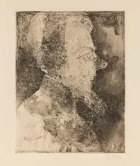 Ästhet by Emil Nolde, 1908, Etching and aquatint, sold Apr 2013