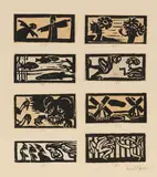 Acht Vignetten Buchschmuck by Emil Nolde, 1924, Woodcut, sold Apr 2013