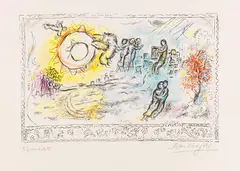 Orphée by Marc Chagall, 1971, Lithograph in colors, sold Apr 2013
