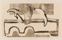 Lombardsbrücke by Rolf Nesch, 1932, Print, sold Apr 2013