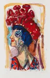 Otto Dix, Contessa, 1962, Lithograph in colours