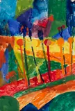 Fritz Schaefler, Kubistische Landschaft