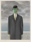 Le fils de l'homme by René Magritte, 1964, Lithograph in colors, sold Apr 2013