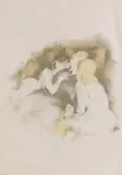 Jeanne Mammen, 2 Blätter: Die Wahl. Bordellszenen