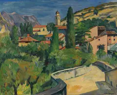 Torbole by Karl Bärenfänger, 1928, Oil on canvas, sold Apr 2013