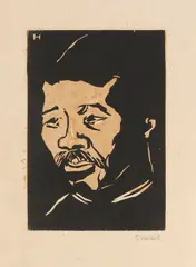 Neger (Sambo) by Erich Heckel, 1905, Woodcut, sold Apr 2013