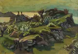 Hans Feibusch, Abend in Istria, 1930, Oil on canvas