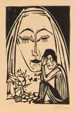 Erinnerung by Ernst Ludwig Kirchner, 1924, Woodcut, sold Apr 2013
